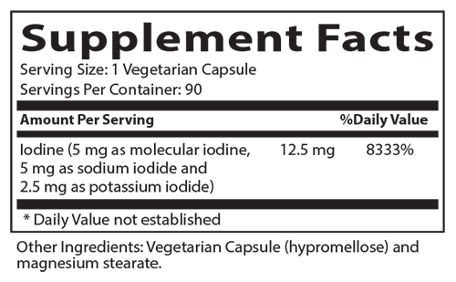 Iodine Complex 12.5 mg - Nutrascriptives