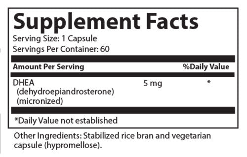 DHEA 5 mg - Nutrascriptives