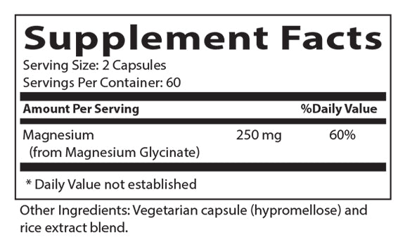 Magnesium Glycinate 250 mg - Nutrascriptives