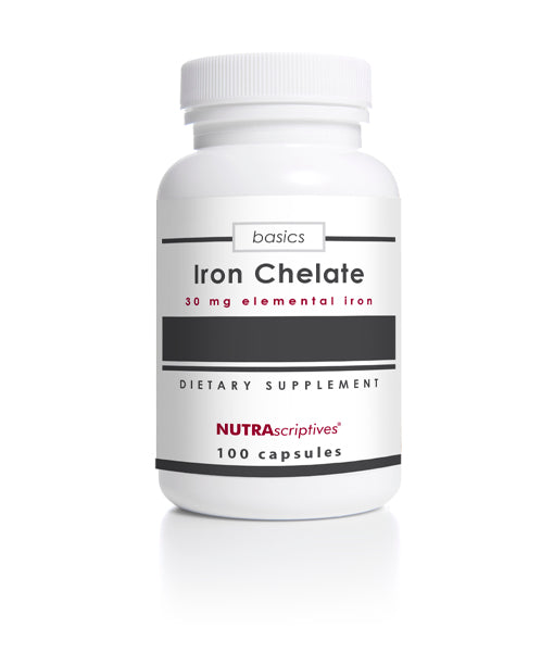 Iron Chelate 30 mg - Nutrascriptives