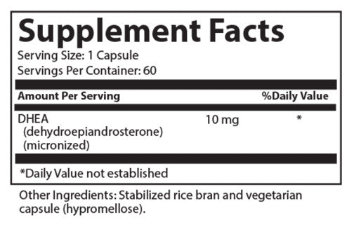 DHEA 10 mg - Nutrascriptives