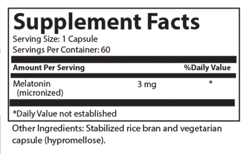 Melatonin Script Melatonin 3 mg– Nutrascriptives