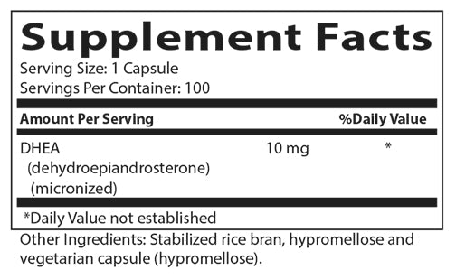 DHEA SR 10 mg - Nutrascriptives