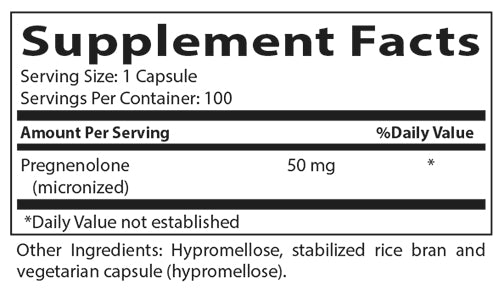 Pregnenolone SR 50 mg - Nutrascriptives